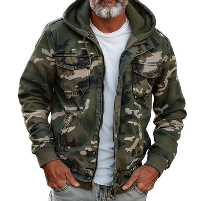 Fabian™ – Camouflage Cargo Jacke Kapuze-val